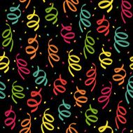 Colorful confetti background Plain holiday design Seamless vector pattern