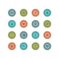 Retro Valentine Badges N2