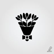 Flower bouquet icon