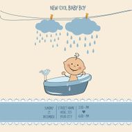 Baby boy shower card N146