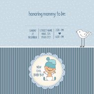 Baby boy shower card N148