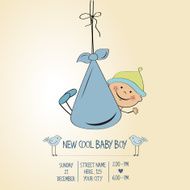 Baby boy shower card N150