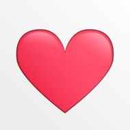 Vector heart icon pink creative illustration on light gray background
