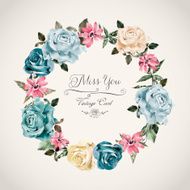 graceful floral card template