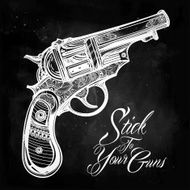 Vintage ornate pistol illustration N29