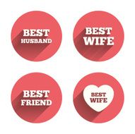 Best wife husband and friend icons N6