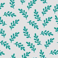 Hand drawn leafs seamless pattern N2