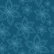 blue big flowers on a background vector seamless pattern N2
