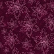 white big flowers on a purple background vector seamless abstrac N2