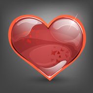 Cartoon icon lives for game Vector illustration