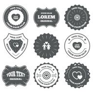 Valentine day love icons Target aim with heart N8