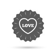 Heart sign icon Love symbol N4