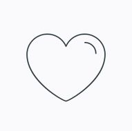 Love heart icon Life sign N15