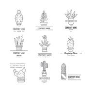 Logo with cactuses N2