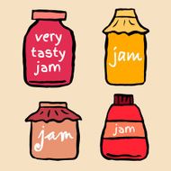 ink drawing jar with jam N2