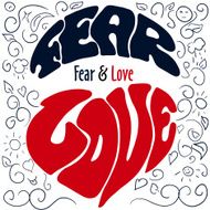 Hand drawn emotions lettering fear and love N2