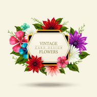 attractive floral card