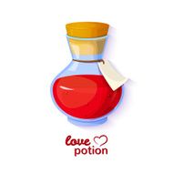 Love potion vector illustration