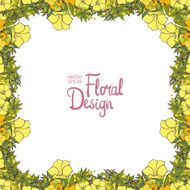 floral frame N116