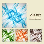 Set of vector abstract line background EPS10