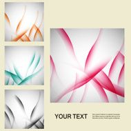 Set of vector abstract line background EPS10 N2