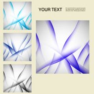 Set of vector abstract line background EPS10 N3