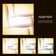 Set of vector abstract line background EPS10 N5