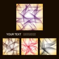 Set of vector abstract line background EPS10 N6