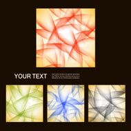 Set of vector abstract line background EPS10 N7