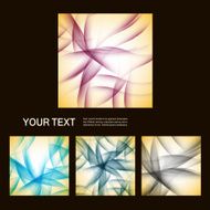 Set of vector abstract line background EPS10 N8