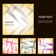 Set of vector abstract line background EPS10 N10