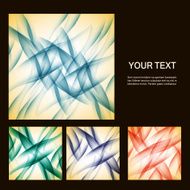 Set of vector abstract line background EPS10 N11