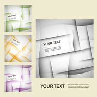 Set of vector abstract line background EPS10 N13