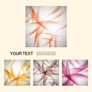 Set of vector abstract line background EPS10 N14