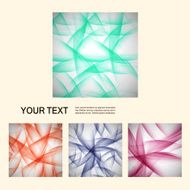Set of vector abstract line background EPS10 N15