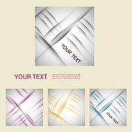 Set of vector abstract line background EPS10 N17