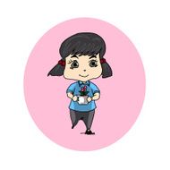 Girl flower N6