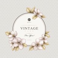 elegant vintage card design N3