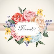 graceful floral card template N2