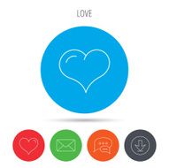 Love heart icon Life sign N18
