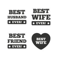 Best wife husband and friend icons N7
