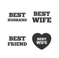 Best wife husband and friend icons N8