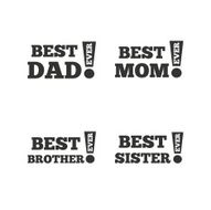 Best mom and dad brother sister icons N11