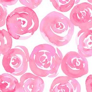 hand drawn watercolor roses seamless pattern vector illustration for cards N2