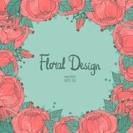floral frame N118