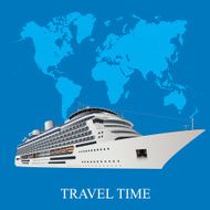 cruise ship travel concept