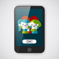 Valentine's day couple flat icon with long shadow eps10 N8