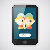 Valentine's day couple flat icon with long shadow eps10 N15