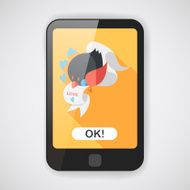 Valentine's Day lover bird flat icon with long shadow eps10 N10