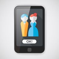 wedding couple flat icon with long shadow eps10 N15